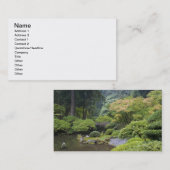 Der rollende Teich mit der Mondbrücke Visitenkarte (Vorne/Hinten)