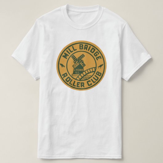 Der Roller Rink der Mill Bridge, Lyons, Illinois T-Shirt (Design vorne)