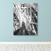 Der Roller-Untersetzer Leinwanddruck (Insitu (Holzboden))