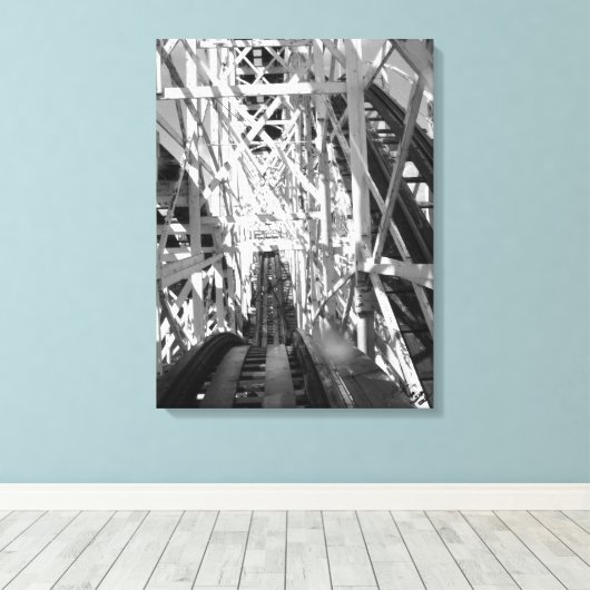 Der Roller-Untersetzer Leinwanddruck (Insitu (Holzboden))