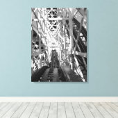 Der Roller-Untersetzer Leinwanddruck (Insitu (Holzboden))