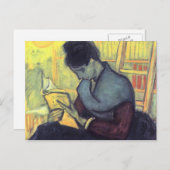 Der Roman Reader von Vincent van Gogh Postkarte (Vorne/Hinten)