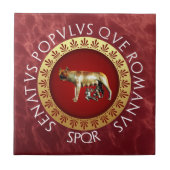 Der römische Capitoline Wolf Fliese (Vorderseite)