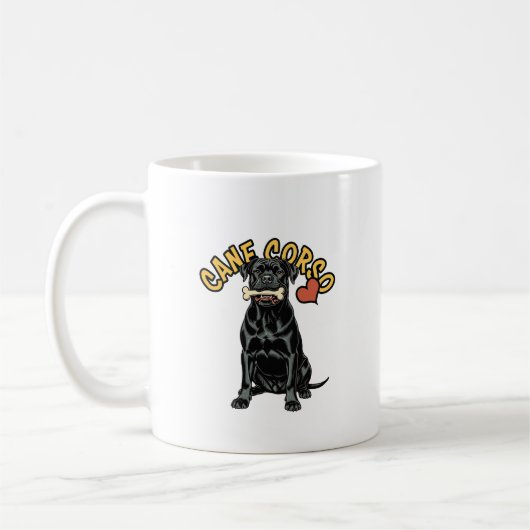 Der römische Leibwächter: Cane Corso "Guardian" Ta Kaffeetasse (Links)