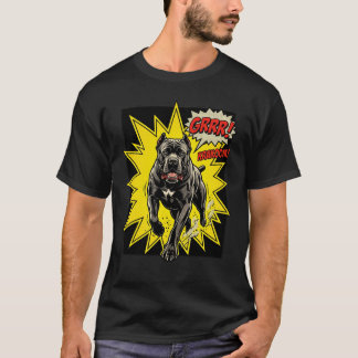 Der römische Leibwächter: Vibrantes Cane Corso Pop T-Shirt