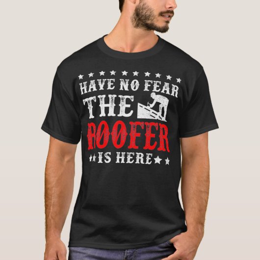 Der Roofer ist hier ein tolles Dach T-Shirt (Vorderseite)