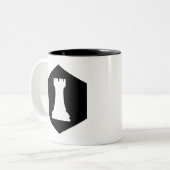 Der Rook Zweifarbige Tasse (Vorderseite Links)