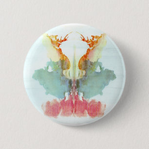Der Rorschach-Test Klecksografien Tafel 9 Mensch Button