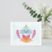 Der Rorschach-Test Klecksographien Tafel 8 Tier Postkarte (Stehend Vorderseite)