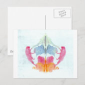 Der Rorschach-Test Klecksographien Tafel 8 Tier Postkarte (Vorne/Hinten)
