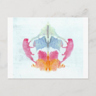 Der Rorschach-Test Klecksographien Tafel 8 Tier Postkarte