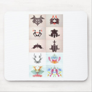 Der Rorschach-Test Tintenkleckse Alle 10 Tafeln 1- Mousepad
