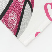 Der rosa Basketballplatz ist mein glücklicher Ort Fleecedecke (Ecke)