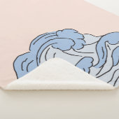 Der rosa/blaue Ozean mit dem Strand Sherpadecke (3/4)