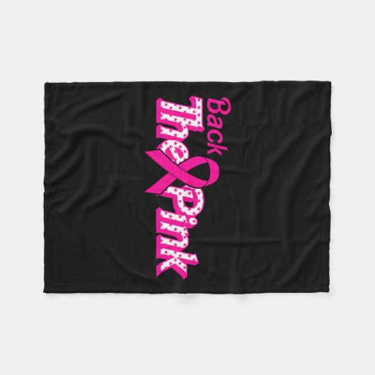 Der rosa Brustkrebs unterstützt den Krebskrieger Fleecedecke (Vorderseite (Horizontal))