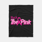 Der rosa Brustkrebs unterstützt den Krebskrieger Fleecedecke (Vorderseite)