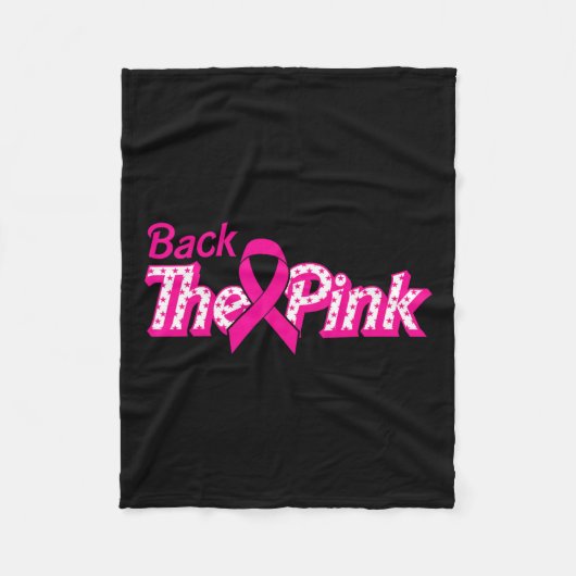 Der rosa Brustkrebs unterstützt den Krebskrieger Fleecedecke (Vorderseite)