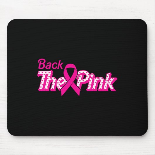 Der rosa Brustkrebs unterstützt den Krebskrieger Mousepad (Vorne)