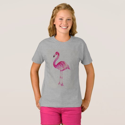 Der rosa Flamingo T-Shirt (Vorne ganz)