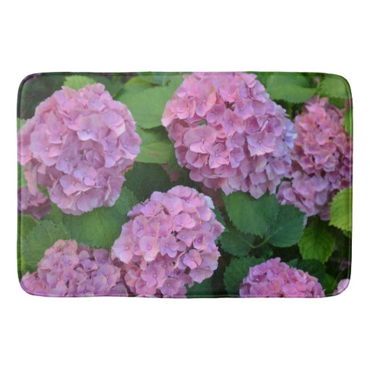 Der Rosa Hortensia-Hydrangebusch Badematte (Vorderseite)