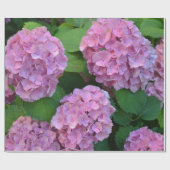 Der Rosa Hortensia-Hydrangebusch Geschenkpapier (Flach)