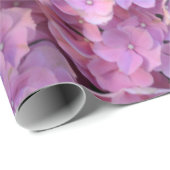 Der Rosa Hortensia-Hydrangebusch Geschenkpapier (Rolleneckpunkt)