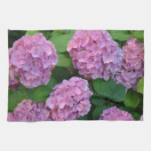 Der Rosa Hortensia-Hydrangebusch Geschirrtuch (Horizontal)