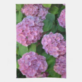 Der Rosa Hortensia-Hydrangebusch Geschirrtuch (Vertikal)