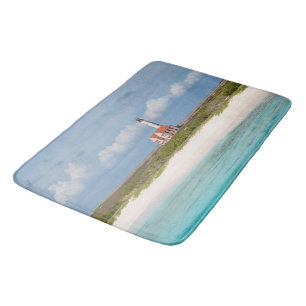 Der rosa Leuchtturm von Klein Curaçao 1 Badematte
