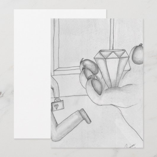 Der rosa Panther Feiertagskarte (Vorne/Hinten)