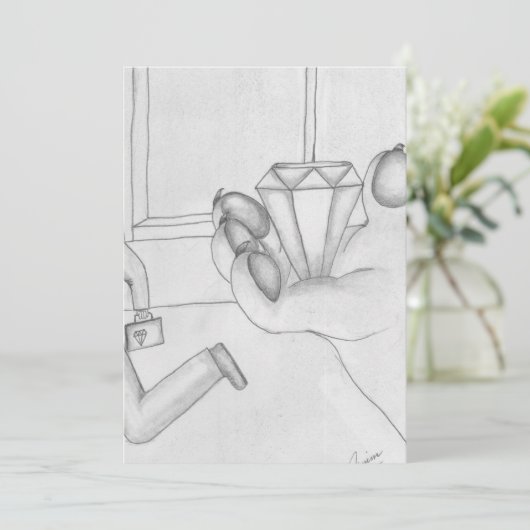 Der rosa Panther Feiertagskarte (Stehend Vorderseite)