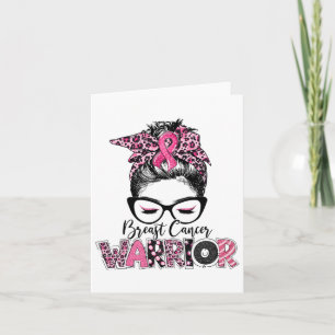 Der rosa Ribbon Brustkrebs-Bewusstseinswarter Mes Karte