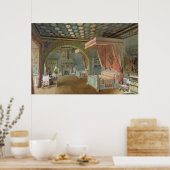 Der Rosa Saal im Schloss von Roquetaillade Poster (Küche)