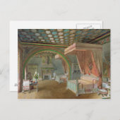 Der Rosa Saal im Schloss von Roquetaillade Postkarte (Vorne/Hinten)