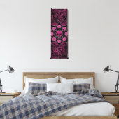 Der rosa Schädel Leinwanddruck (Insitu (Schlafzimmer))