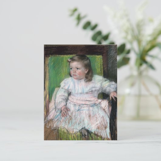 Der rosa Schnaps, Mary Cassatt Postkarte (Stehend Vorderseite)