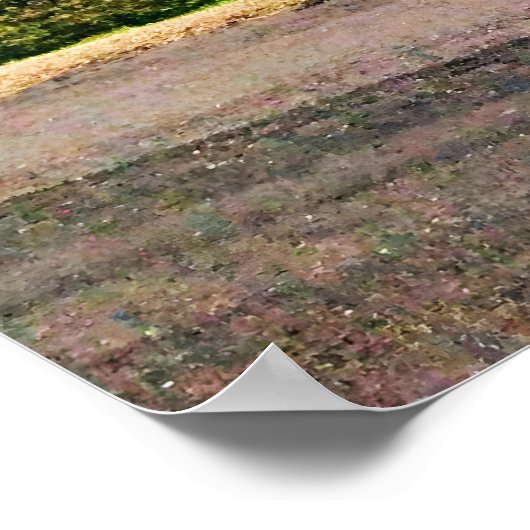 Der rosa Tulip-Baum Poster (Ecke)