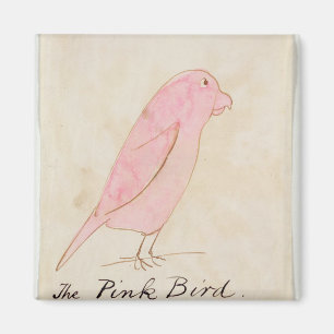 Der rosa Vogel, von 'sechzehn Zeichnungen Comic Magnet