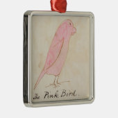 Der rosa Vogel, von 'sechzehn Zeichnungen Comic Silbernes Ornament (Rechts)