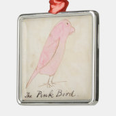 Der rosa Vogel, von 'sechzehn Zeichnungen Comic Silbernes Ornament (Links)