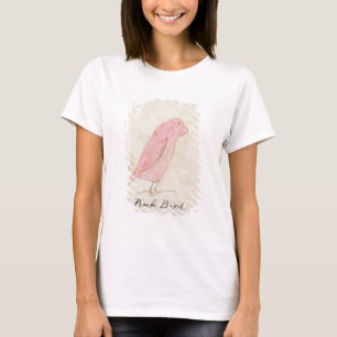 Der rosa Vogel, von 'sechzehn Zeichnungen Comic T-Shirt