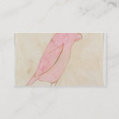 Der rosa Vogel, von 'sechzehn Zeichnungen Comic Visitenkarte (Rückseite)