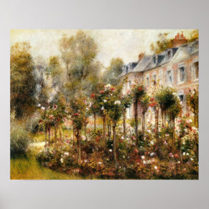 Der Rose-Garten in Wargemont Poster