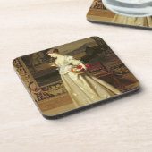 Der Rosen-Korb (Öl auf Platte) Untersetzer (Linke Seite)