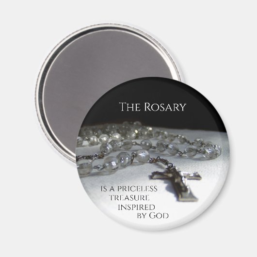 Der Rosenkranz, ein von Gott Inspirierter unschätz Magnet (Vorderseite/Rückseite)