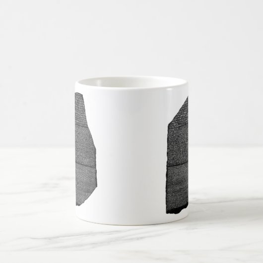 Der Rosetta Steinägyptische GranodioriteStele Kaffeetasse (Mittel)