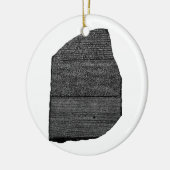 Der Rosetta Steinägyptische GranodioriteStele Keramik Ornament (Links)