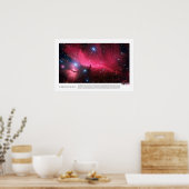 Der Rosshaad- und Flammennebel (Barnard 33) Poster (Küche)