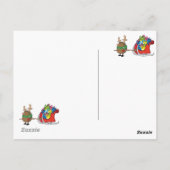 der rot Nasen Igel Postkarte (Rückseite)