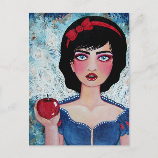 Der rote Apfel Postkarte (Vorderseite)